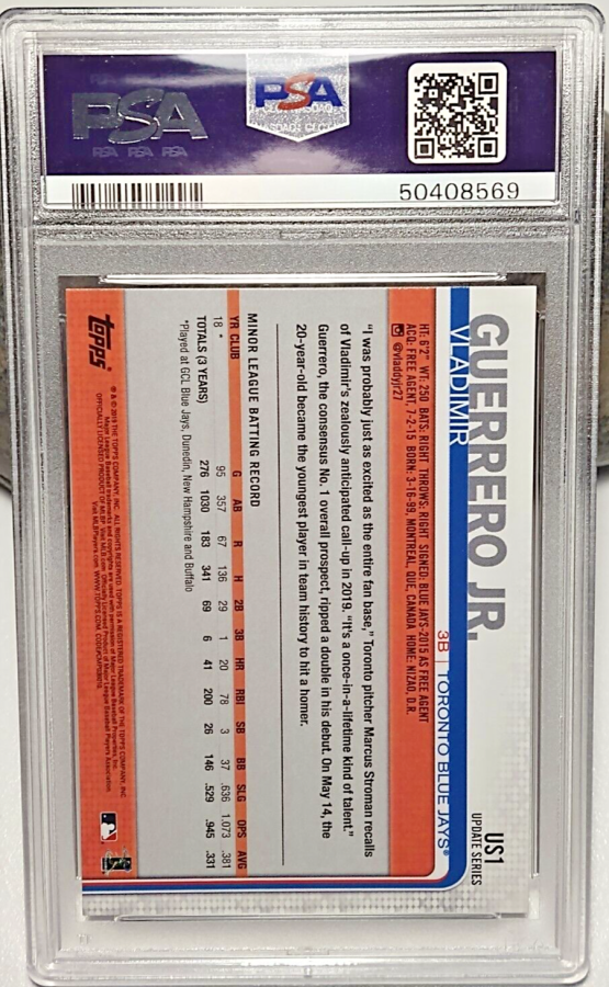 Vladimir Guerrero Jr. Rookie Card US1